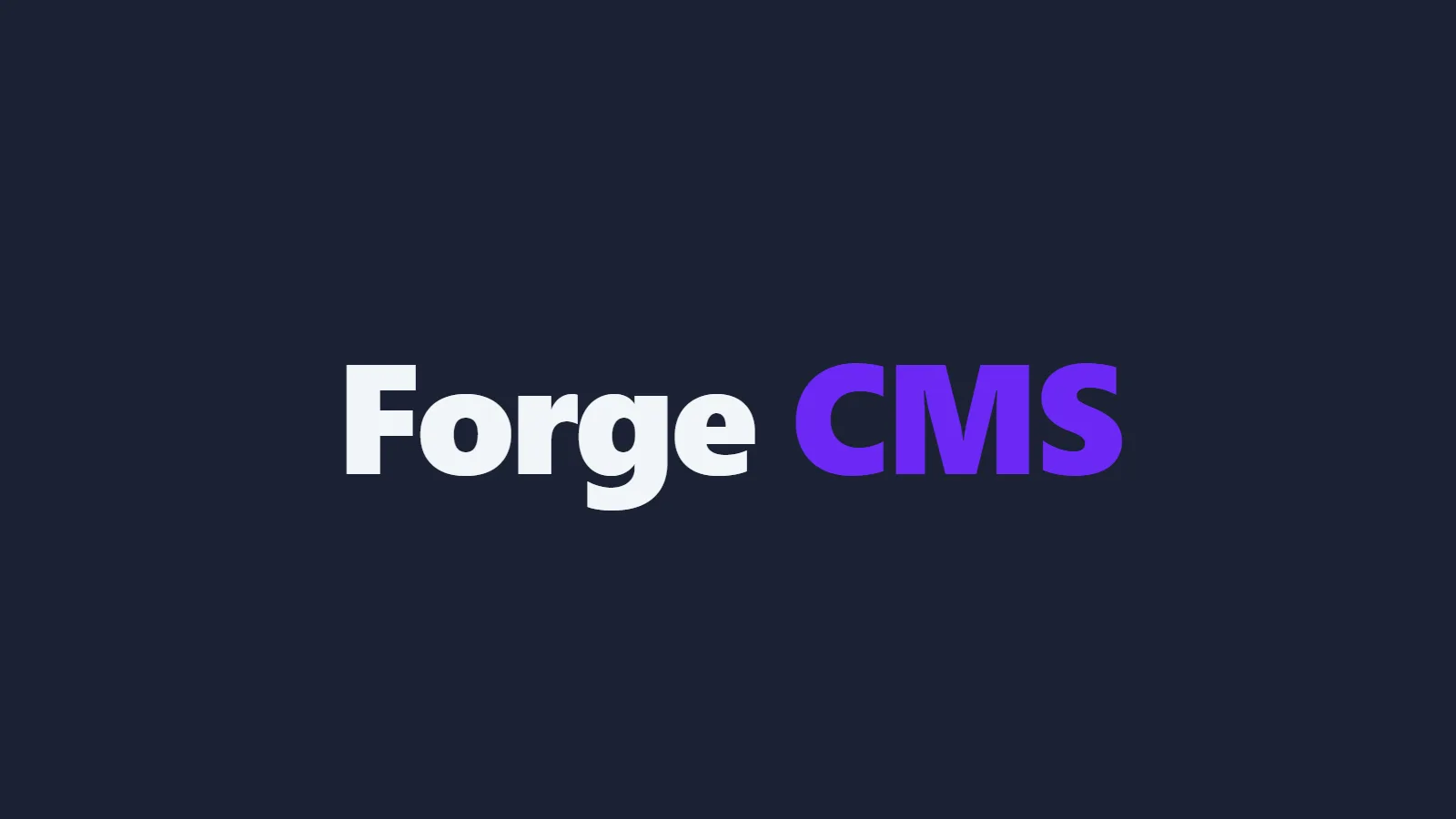 Logo Forge CMS